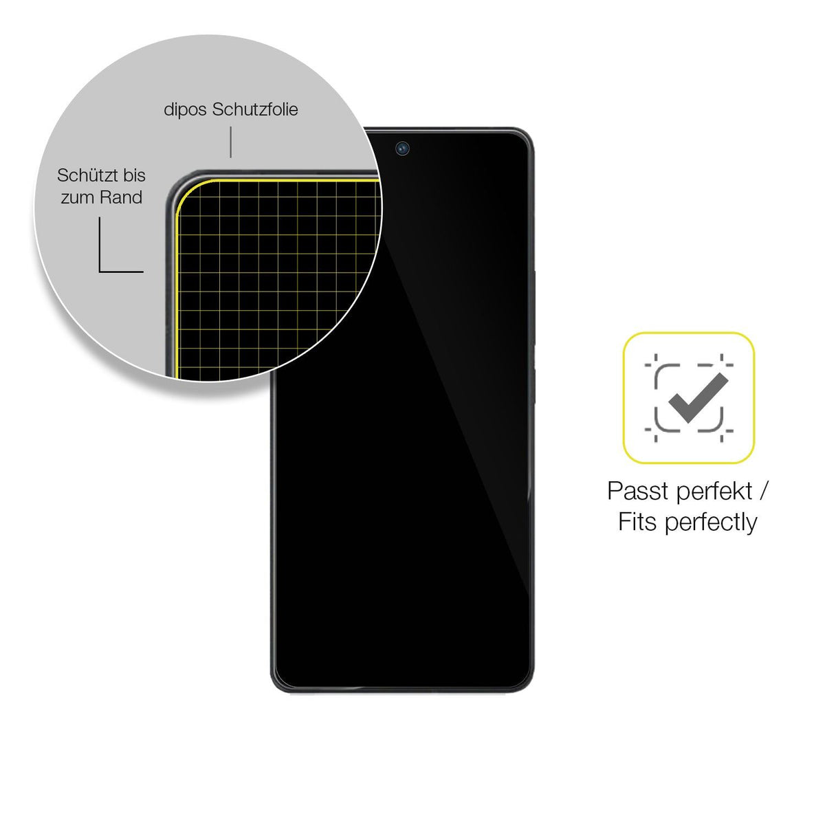 2x Screen Protector for Vivo IQOO 11S Protective Film covers 100% dipos Flex
