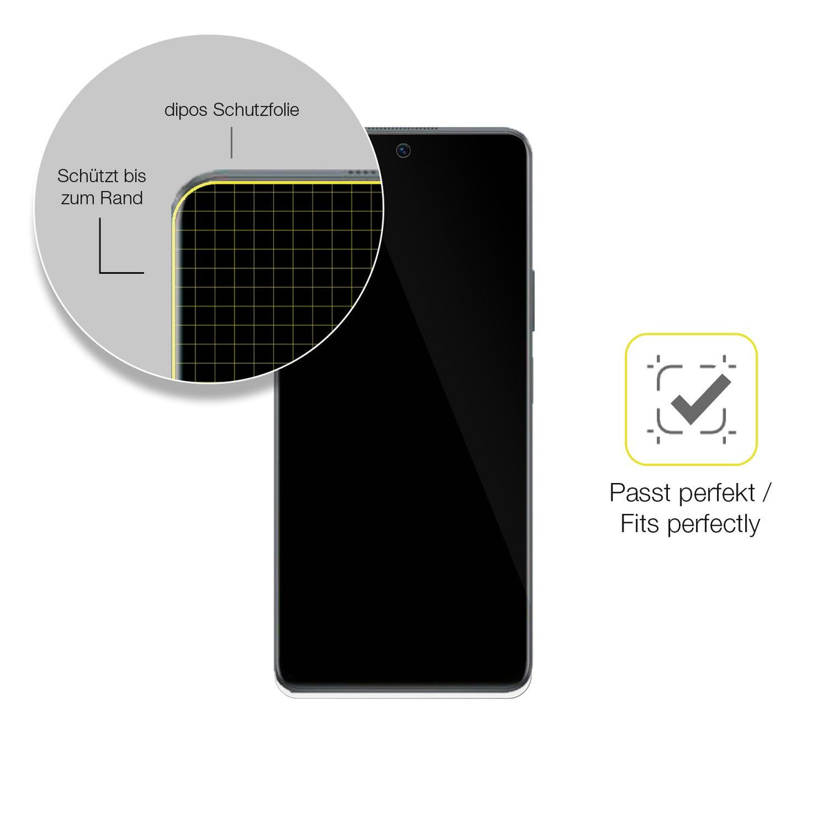 2x Screen Protector for Huawei Nova 11i Protective Film covers 100% dipos Flex