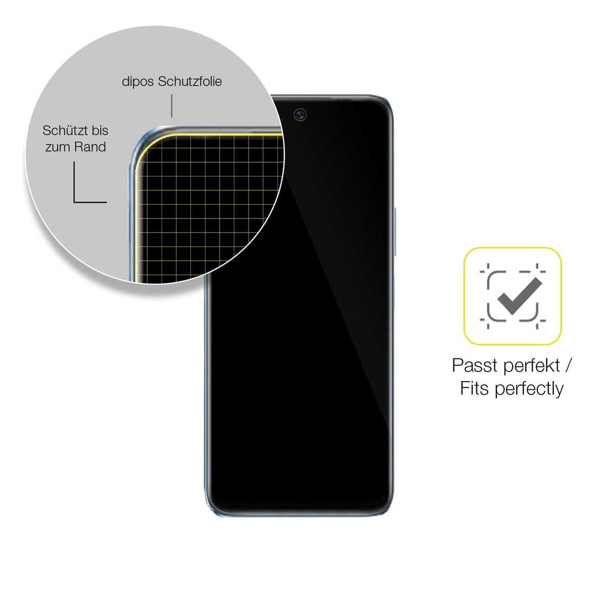 3x Screen Protector for Infinix Hot 20S Protective Film covers 100% dipos Flex