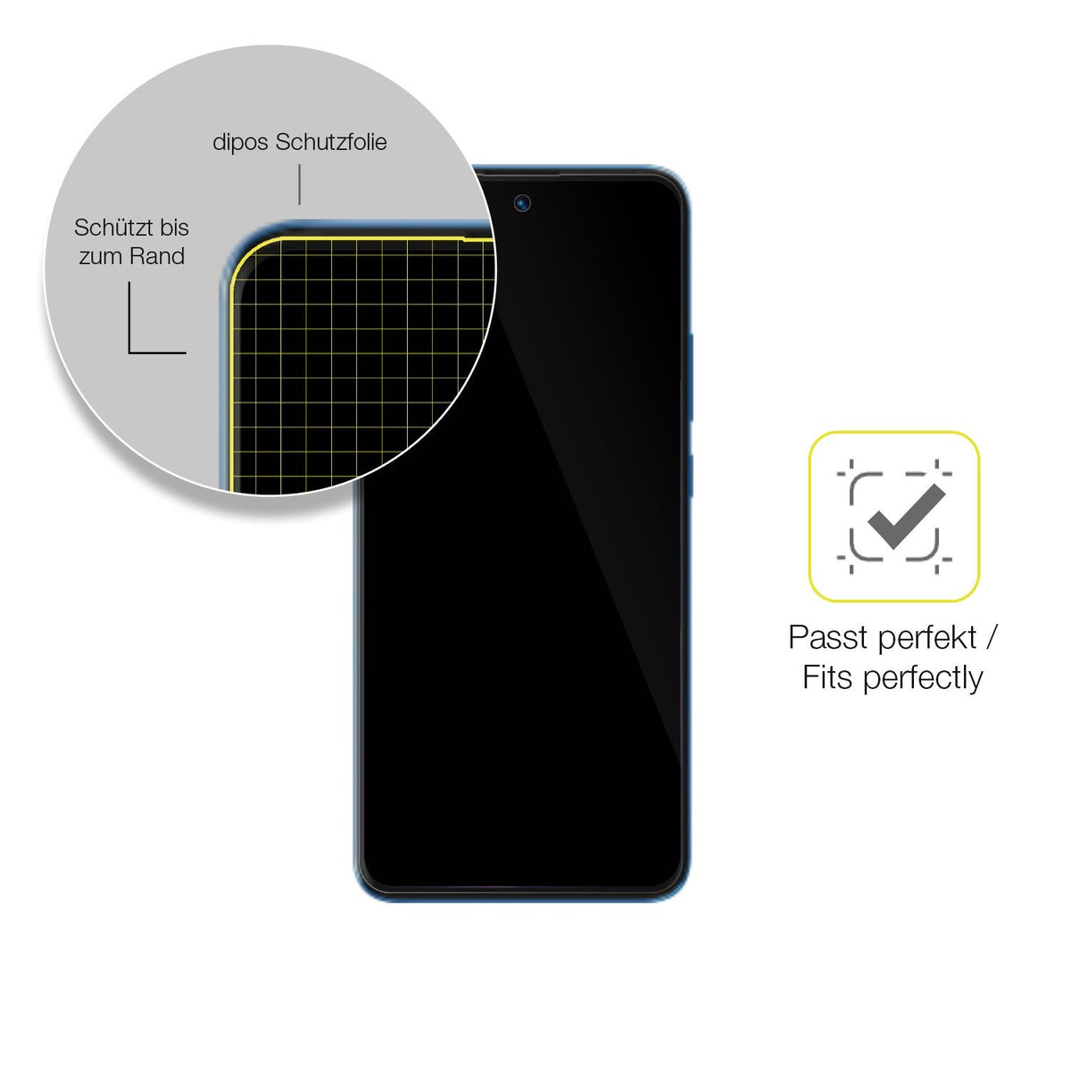 2x Full Cover Screen Protector for Omix X400 – Covers Curved Edges | dipos