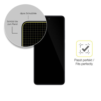 3x Screen Protector for Xiaomi Poco X4 GT Protective Film covers 100% dipos Flex