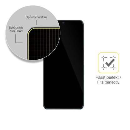 3x Screen Protector for ZTE Blade A72 Protective Film covers 100% dipos Flex