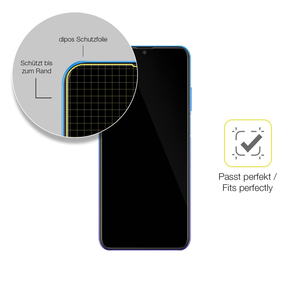 3x Screen Protector for Ulefone Note 12P Protective Film covers 100% dipos Flex