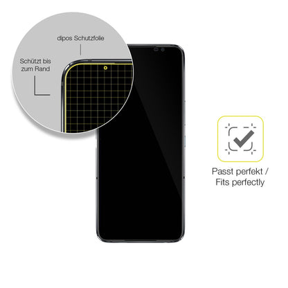2x Screen Protector for Asus ROG Phone 6 Protective Film covers 100% dipos Flex