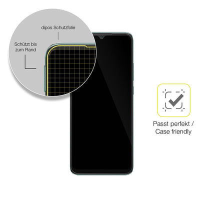 2x Full Cover Screen Protector for Xiaomi Poco C40 – Covers Curved Edges | dipos