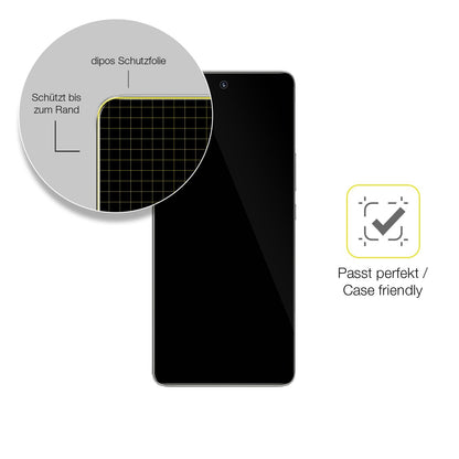 3x Screen Protector for Honor 70 Pro+  Protective Film covers 100% dipos Flex