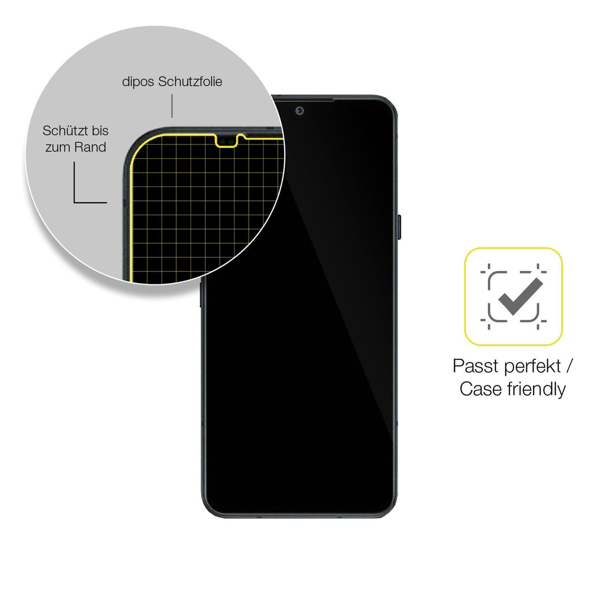 2x Screen Protector for LG  V50S ThinQ Protective Film covers 100% dipos Flex