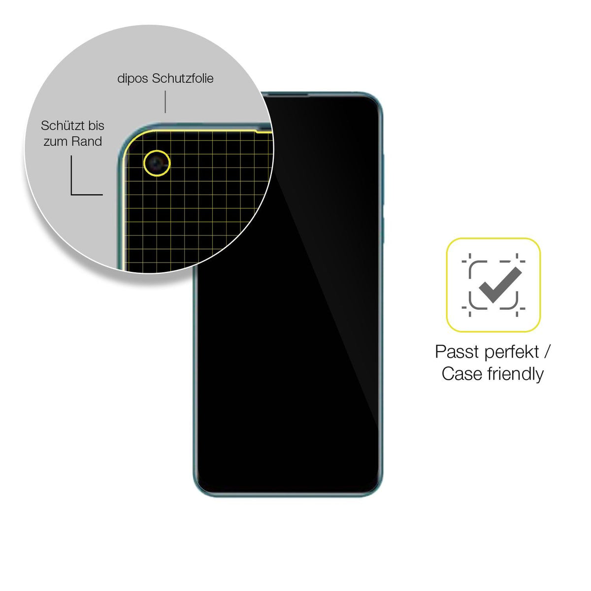 3x Screen Protector for Coolpad  Cool S Protective Film covers 100% dipos Flex