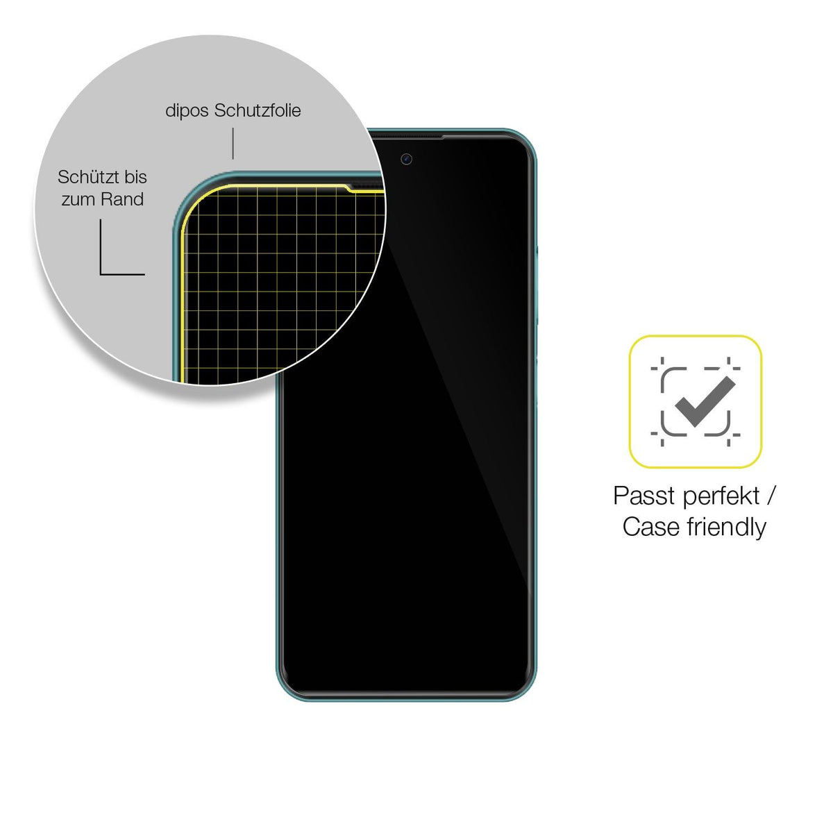 3x Screen Protector for Infinix Hot 11 (2022) Protective Film covers 100% dipos
