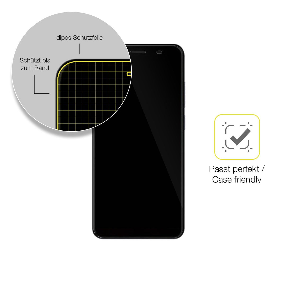 2x Screen Protector for Lava Iris 88S Protective Film covers 100% dipos Flex