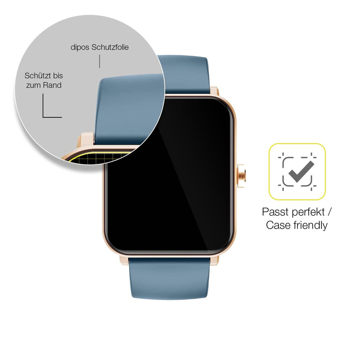 3x Screen Protector for Huakua  G50 Smartwatch Protective Film covers 100% dipos
