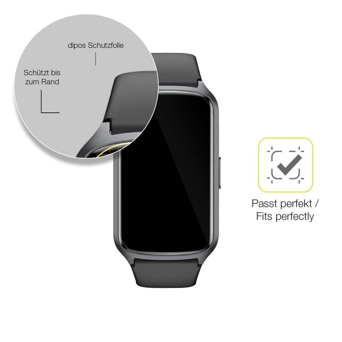 2x Screen Protector for Sanorum Smartwatch 1.47 Zoll Protective Film covers