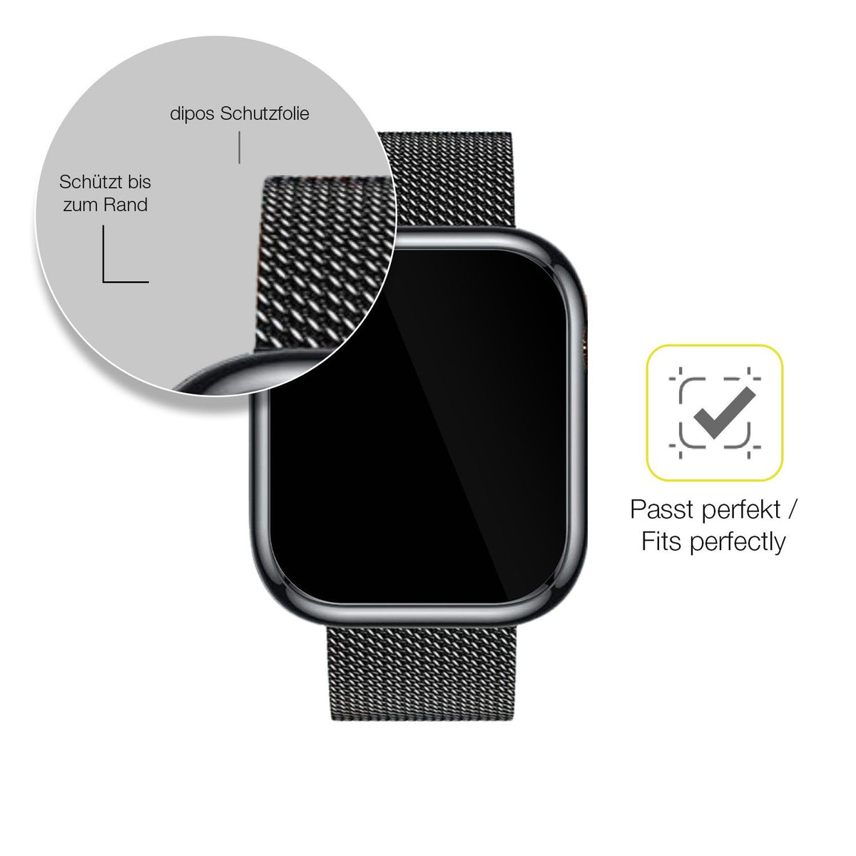2x Screen Protector for Ruxingx 1.47 Zoll Smartwatch Protective Film covers