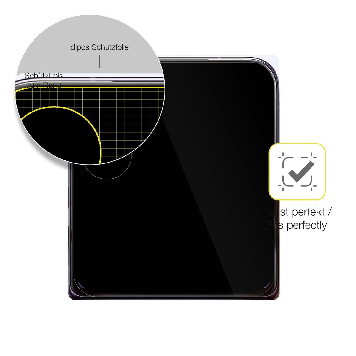 2x Screen Protector for Xiaomi Mi Mix Flip (Frontdisplay) Protective Film