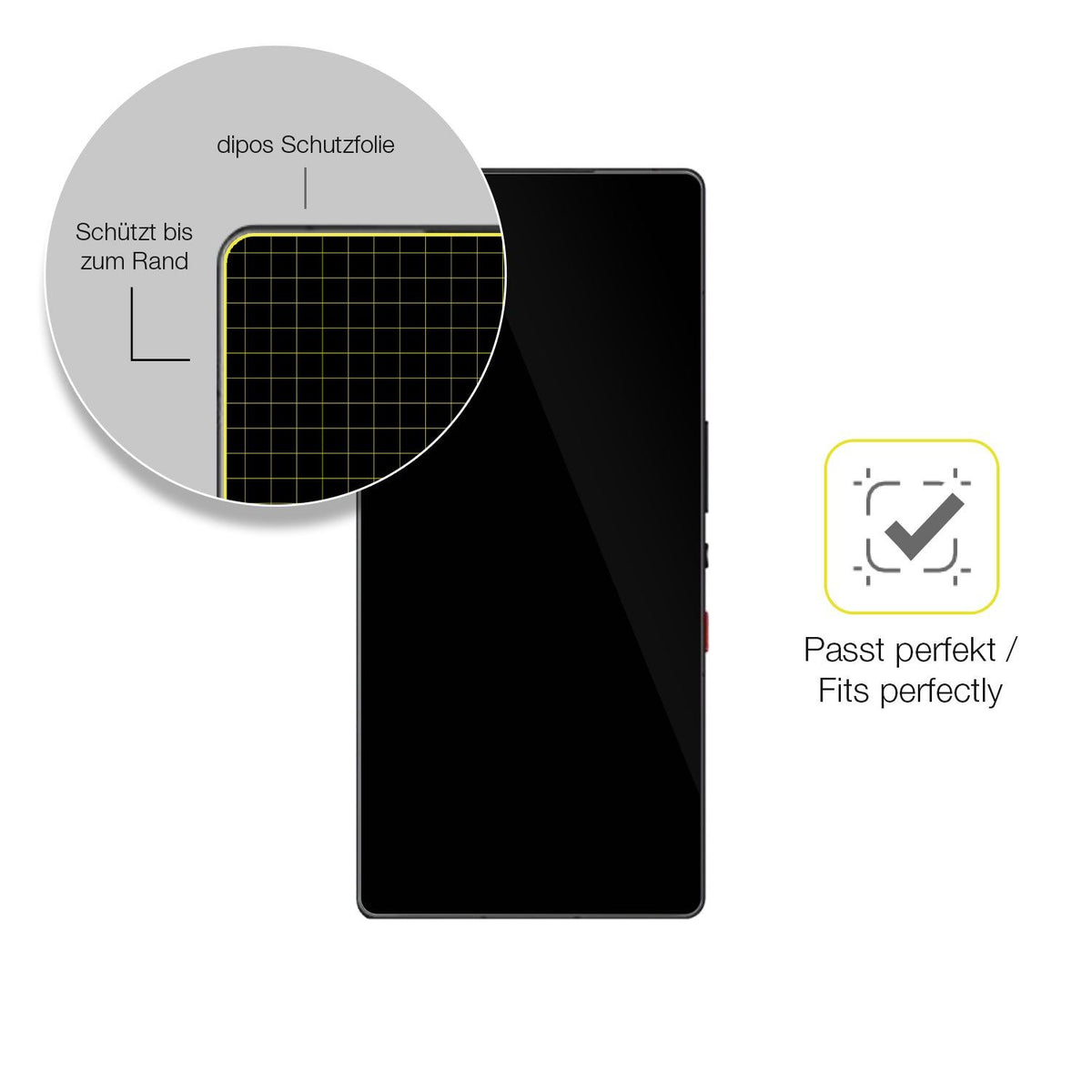 2x Screen Protector for ZTE Nubia Redmagic 10 Pro+ Protective Film covers 100%