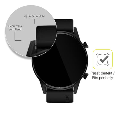 2x Screen Protector for Tecno Watch Pro 2 Protective Film covers 100% dipos Flex