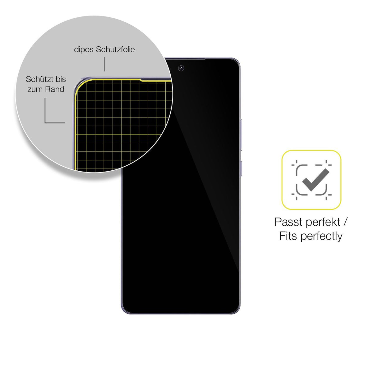 2x Screen Protector for Realme Neo 7 Protective Film covers 100% dipos Flex