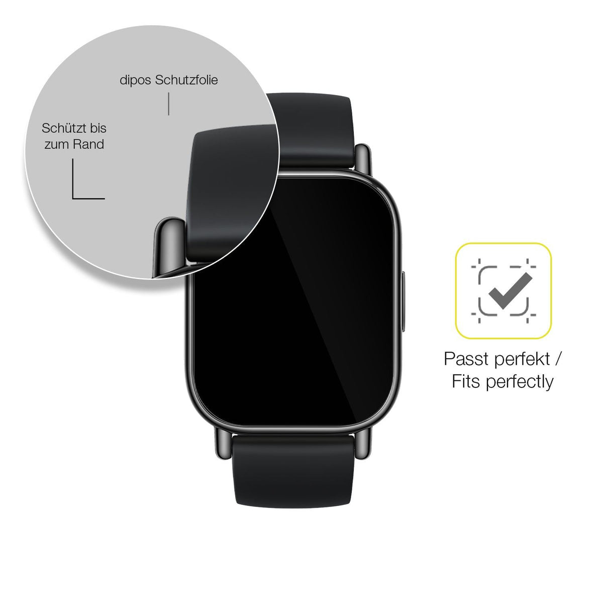 2x Screen Protector for Xiaomi Redmi Watch 5 Active Protective Film covers 100%