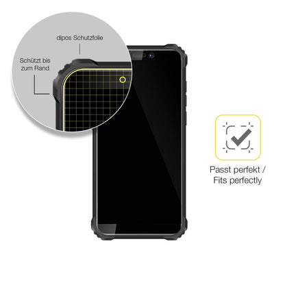 2x Screen Protector for Oukitel WP5 Protective Film covers 100% dipos Flex