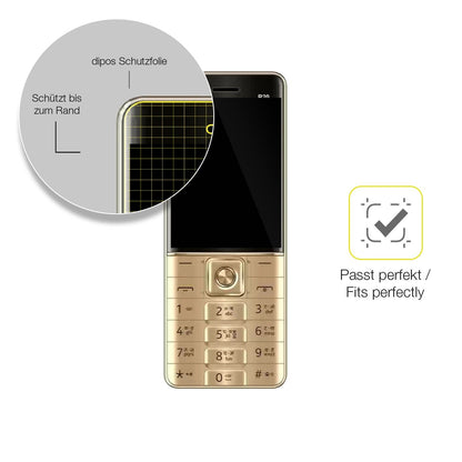 2x Screen Protector for Cellecor R20 Protective Film covers 100% dipos Flex