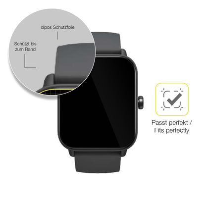 2x Screen Protector for Fitpolo IDW19 Smartwatch Protective Film covers 100%