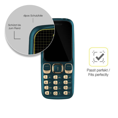 2x Screen Protector for Cellecor C4i Protective Film covers 100% dipos Flex