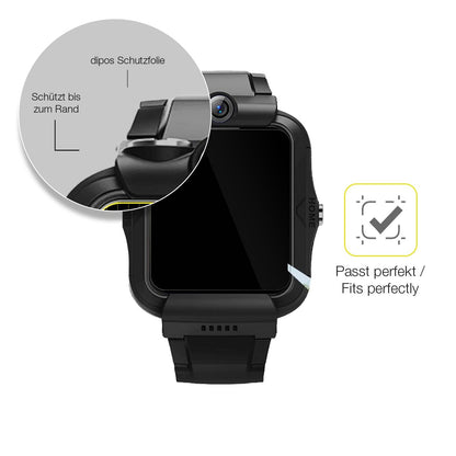 2x Screen Protector for DDIOYIUR Kinder Smartwatch Protective Film covers 100%