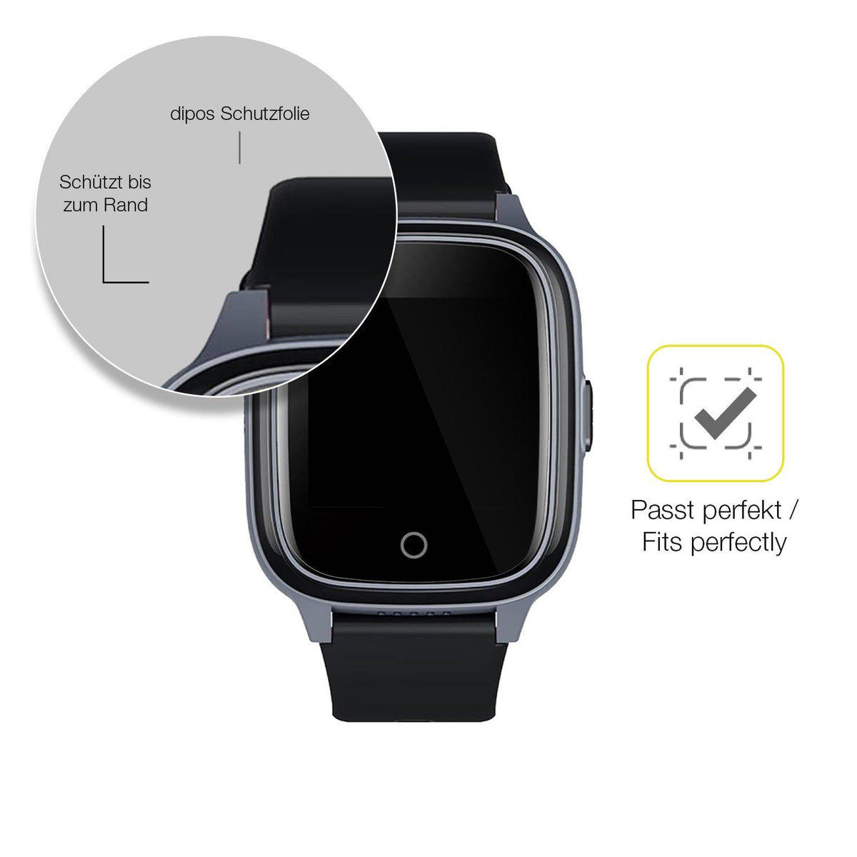 2x Screen Protector for SaveFamily Senior Protective Film covers 100% dipos Flex
