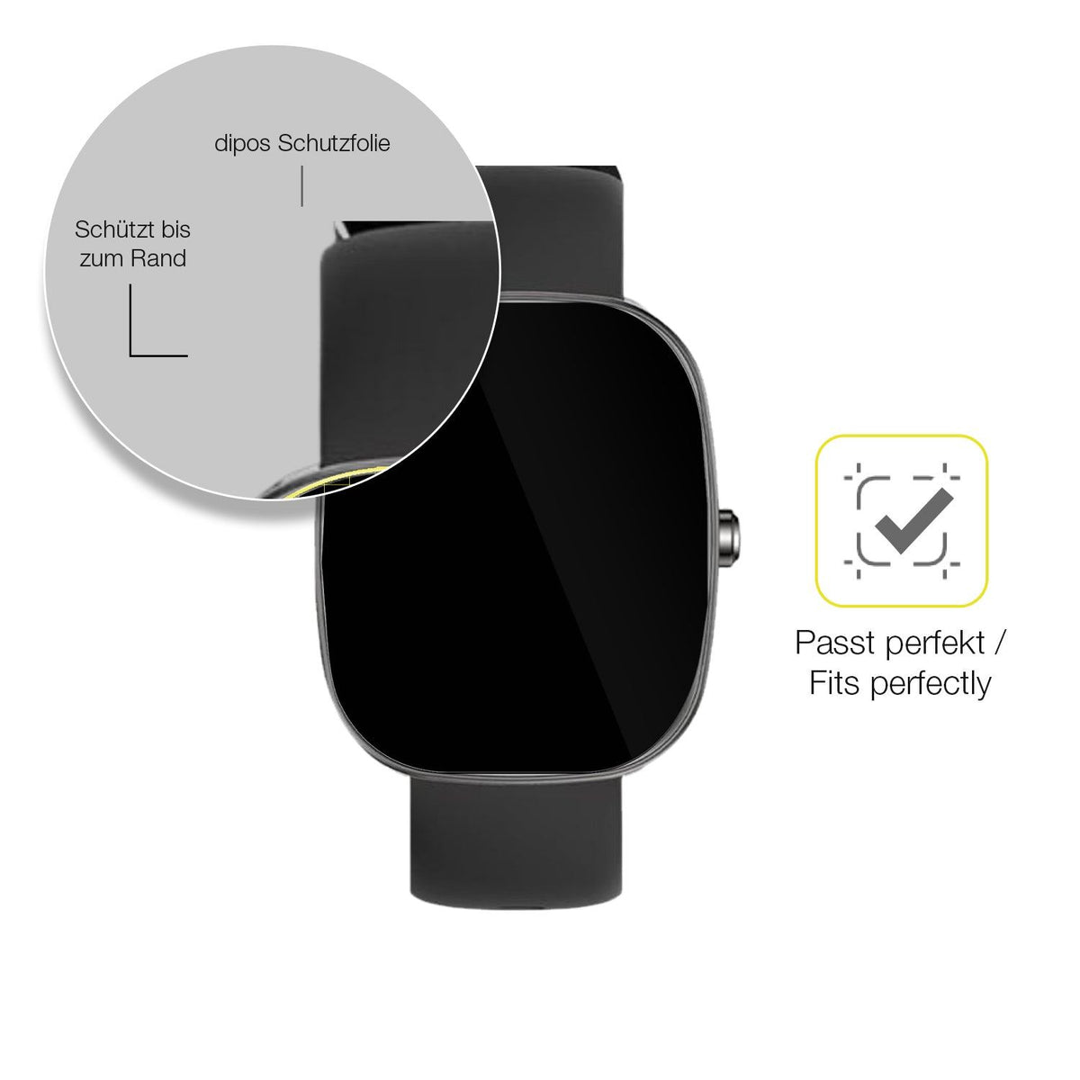 2x Screen Protector for UPDEI S5 Smartwatch 1.83 Zoll Protective Film covers