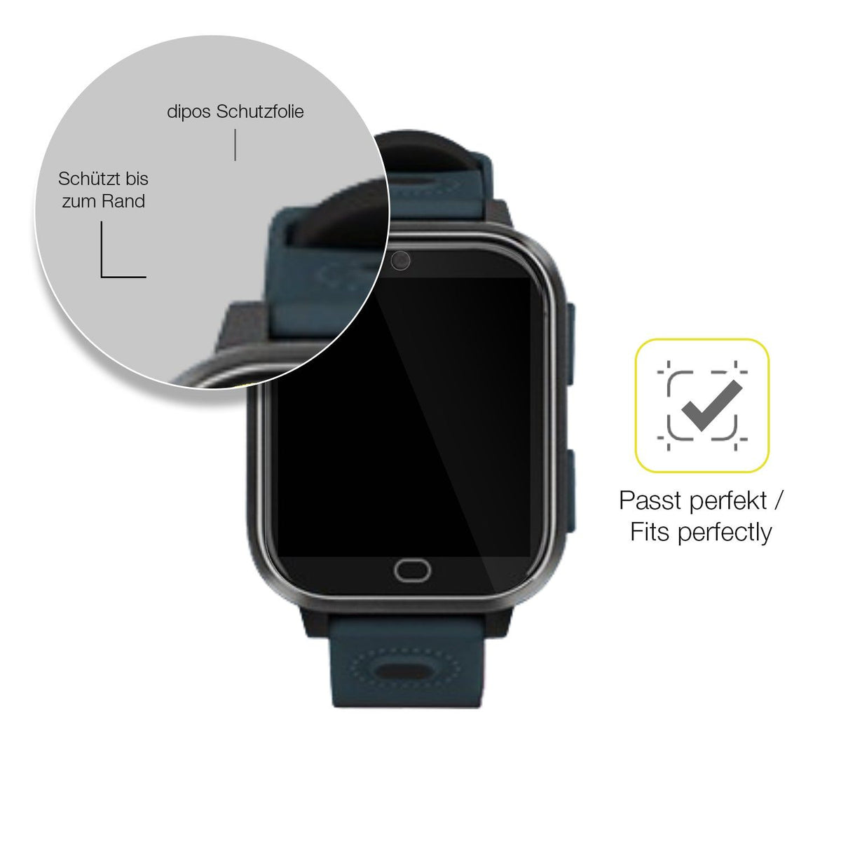 2x Screen Protector for Noctiluxia K18FH Kinder Smartwatch Protective Film