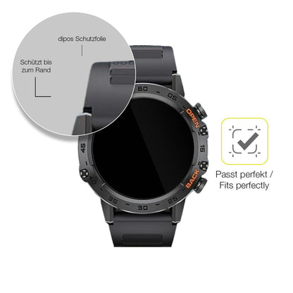 2x Screen Protector for Darmowade Smartwatch 1.39 Zoll Protective Film covers