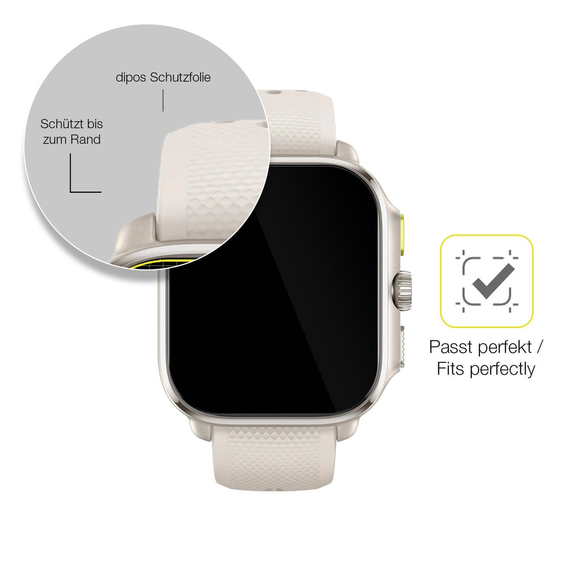2x Screen Protector for Amazfit Cheetah Square Protective Film covers 100%