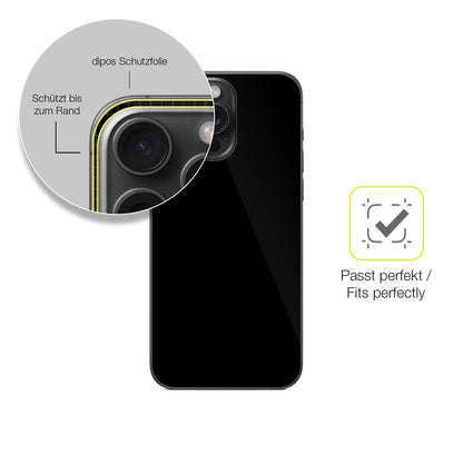 2x Screen Protector for Apple iPhone 15 Pro Max Rückseite Protective Film