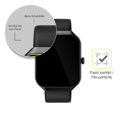 2x Screen Protector for Gydom IDW13 1.91 Zoll Protective Film covers 100% dipos