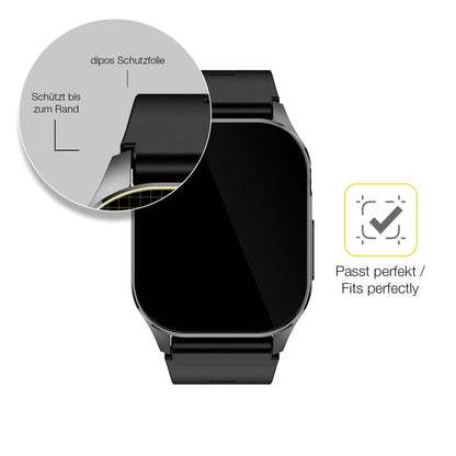 2x Screen Protector for Knauermann Pro 3 eckig Protective Film covers 100%