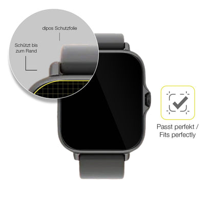 2x Screen Protector for Zeniox IOX01 Protective Film covers 100% dipos Flex