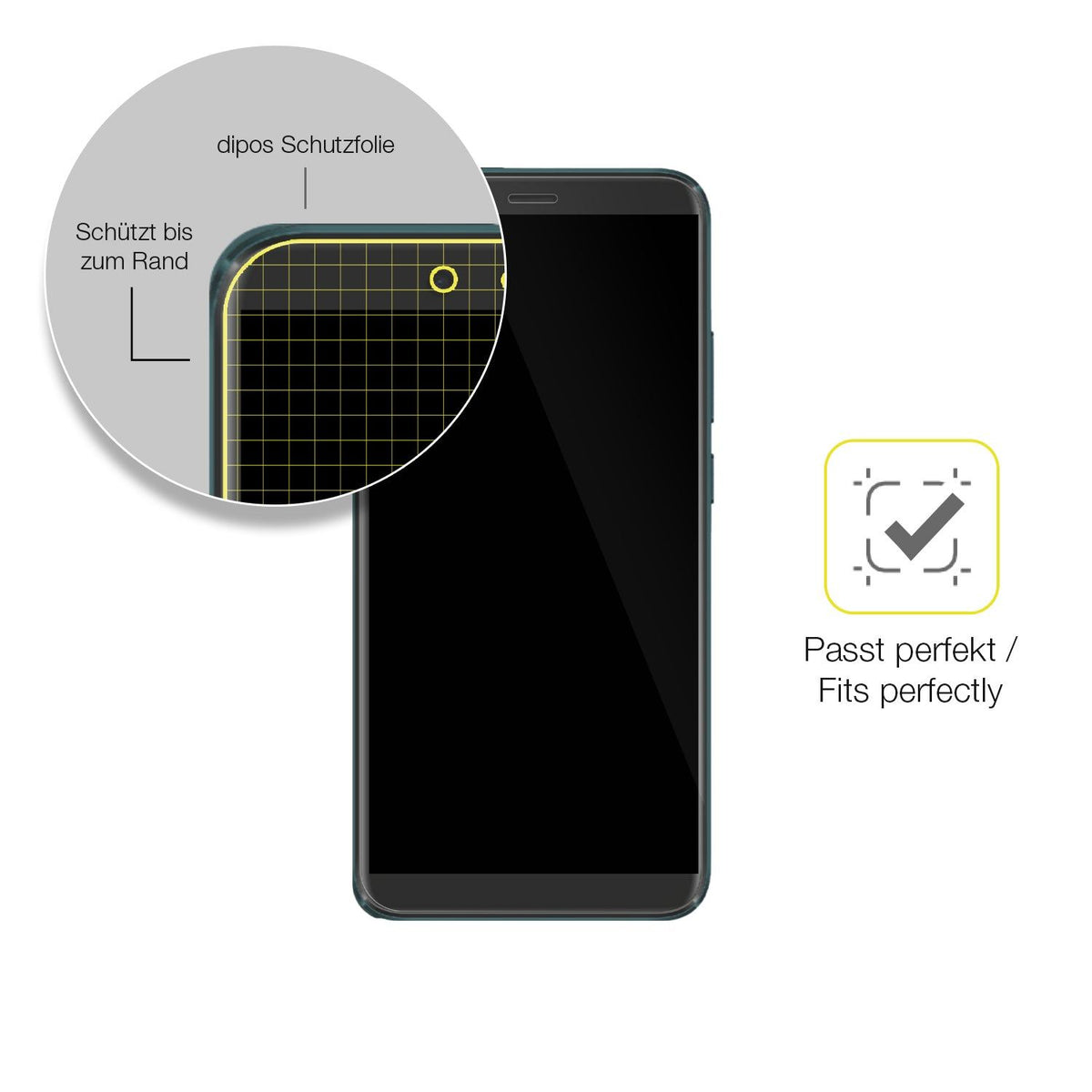 2x Screen Protector for Mobicel RX Plus Protective Film covers 100% dipos Flex