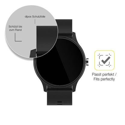 2x Screen Protector for Peaq PSW 100 Protective Film covers 100% dipos Flex