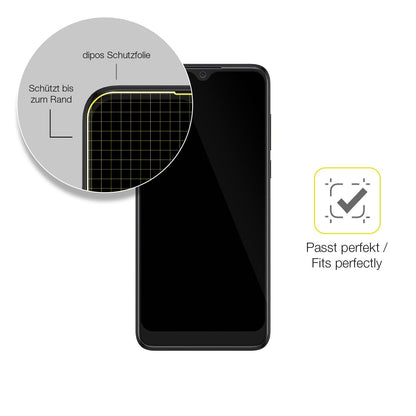 2x Screen Protector for Alcatel 1S 2020 Protective Film covers 100% dipos Flex