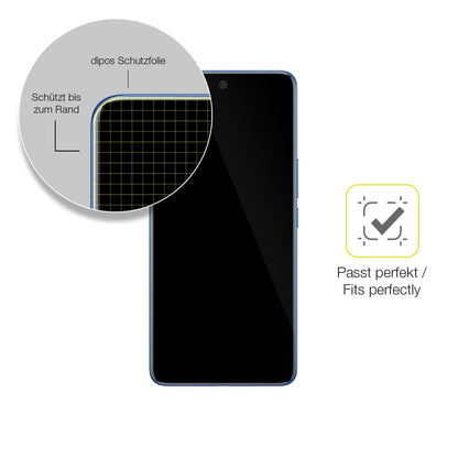 2x Screen Protector for Vivo V50 Protective Film covers 100% dipos Flex