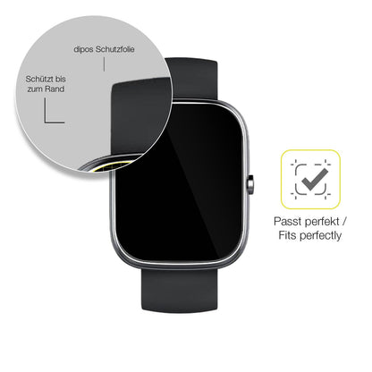 2x Screen Protector for CASCHO T60 1.91 Zoll Protective Film covers 100% dipos