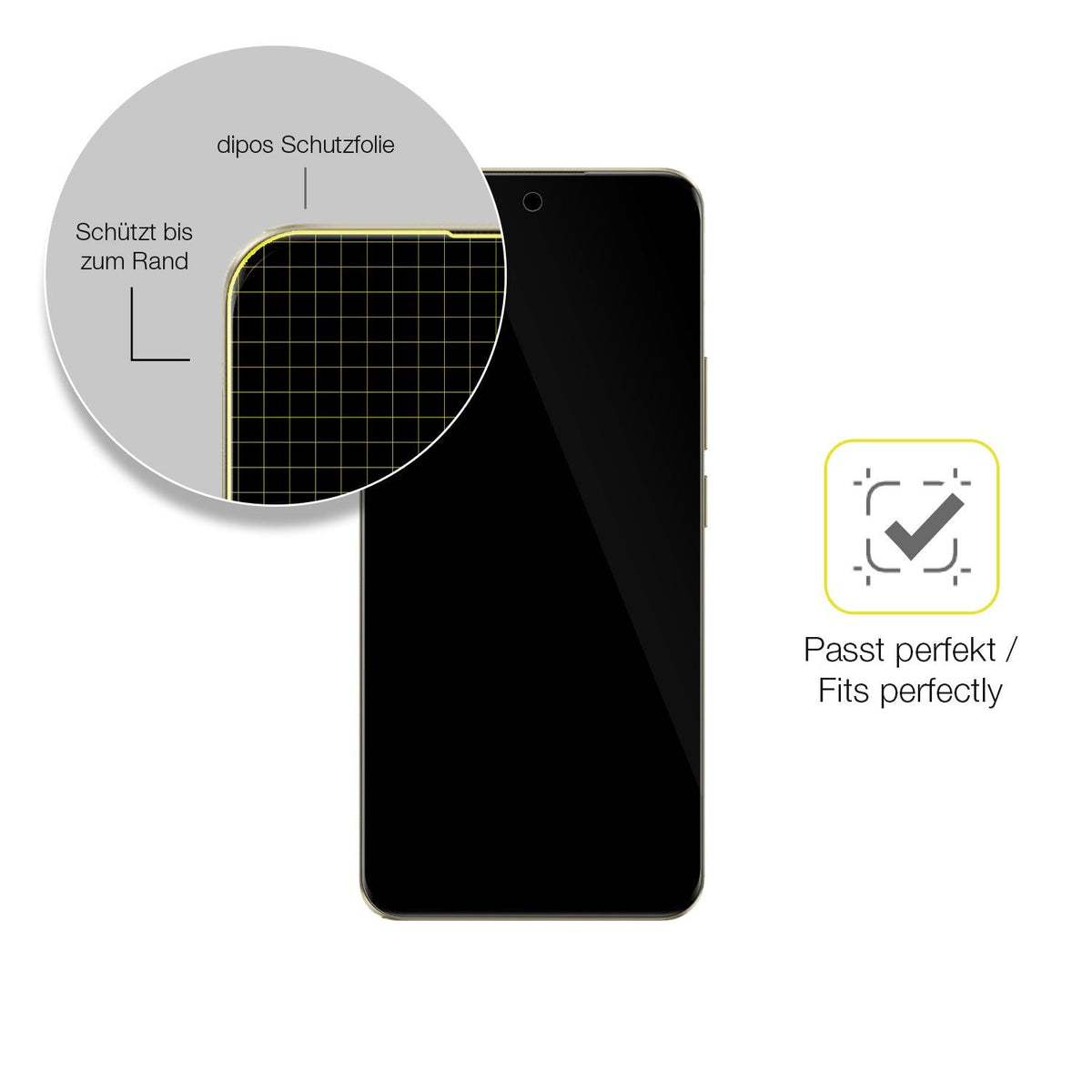 2x Screen Protector for Realme 14 Pro Lite Protective Film covers 100% dipos