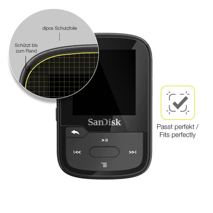 2x Screen Protector for SanDisk Clip Sport Plus Protective Film covers 100%