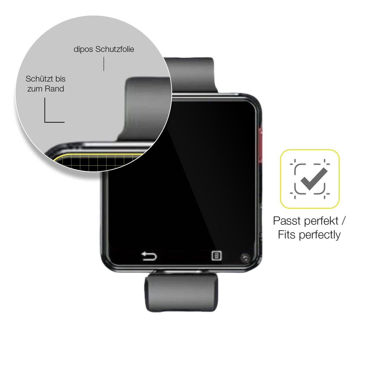 2x Screen Protector for AIEK 4G Smartwatch 2.64 Zoll Protective Film covers