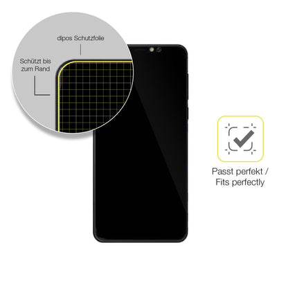 2x Screen Protector for Unonu W609 Protective Film covers 100% dipos Flex