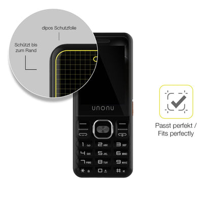 2x Screen Protector for Unonu U10L Protective Film covers 100% dipos Flex