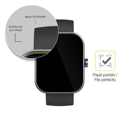 2x Screen Protector for Coucur Y66 1.96 Zoll Protective Film covers 100% dipos