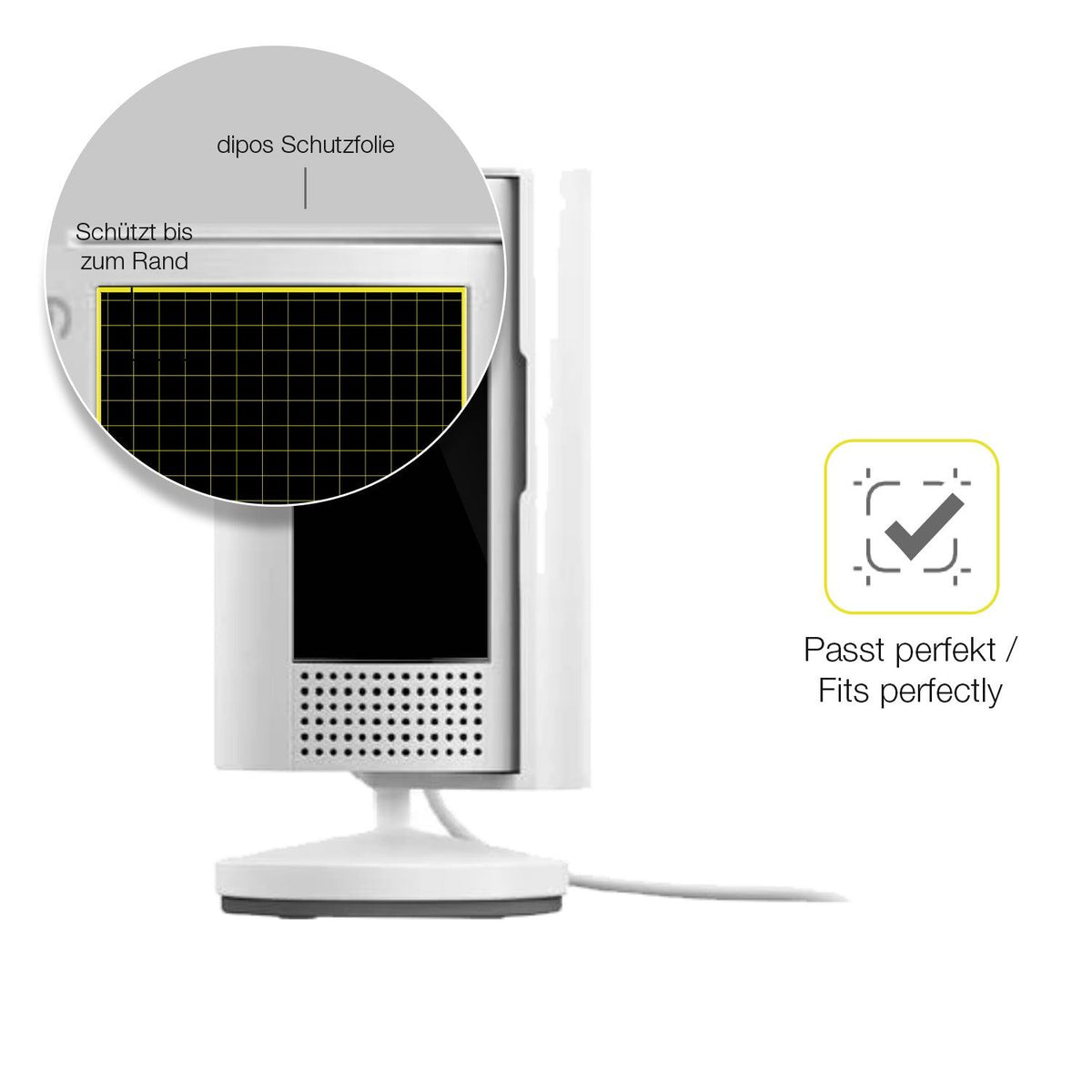 2x Screen Protector for Ring Indoor Camera 2. Gen Protective Film covers 100%