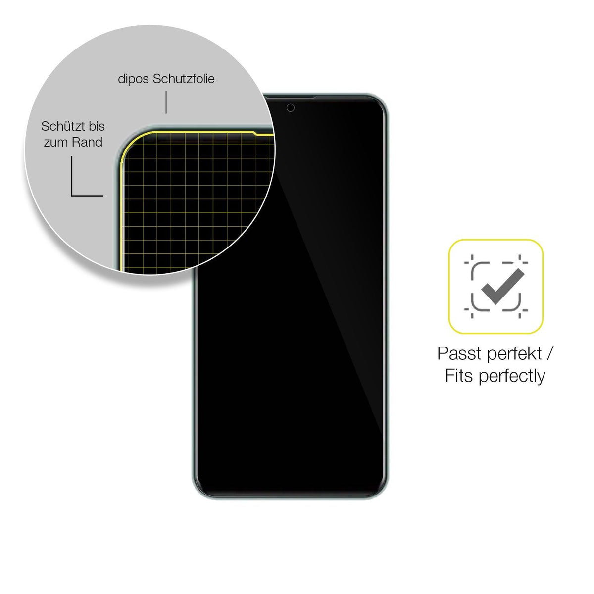 2x Screen Protector for I Kall K450 Pro Protective Film covers 100% dipos Flex