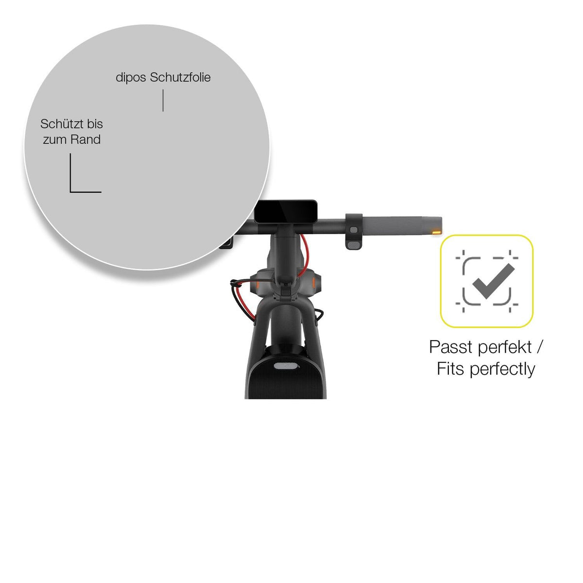 2x Screen Protector for Navee V50i Pro Protective Film covers 100% dipos Flex